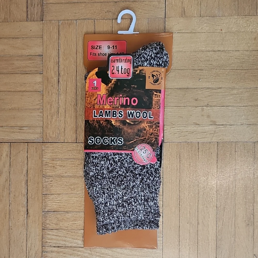 Women's Marled Merino Lambs' Wool Socks, Assorted Colors, Bundle Of 3 Pairs